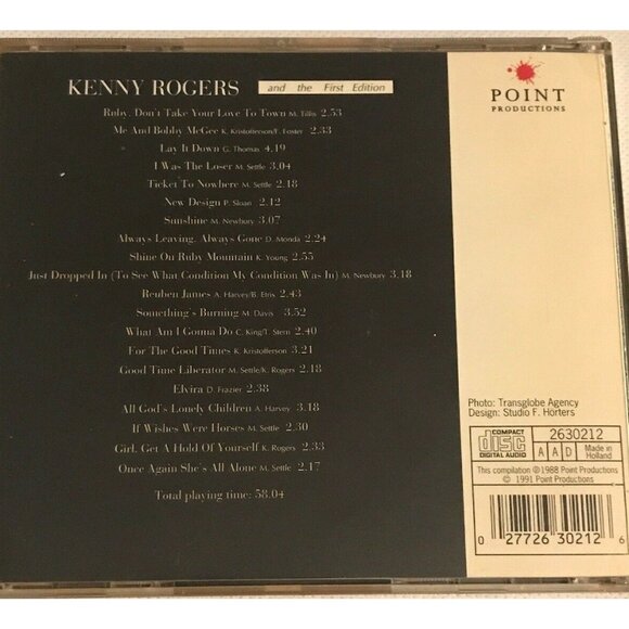 Kenny Rogers & The First Edition 20 Greatest Hits CD Original Recordings Digital - Picture 2 of 6
